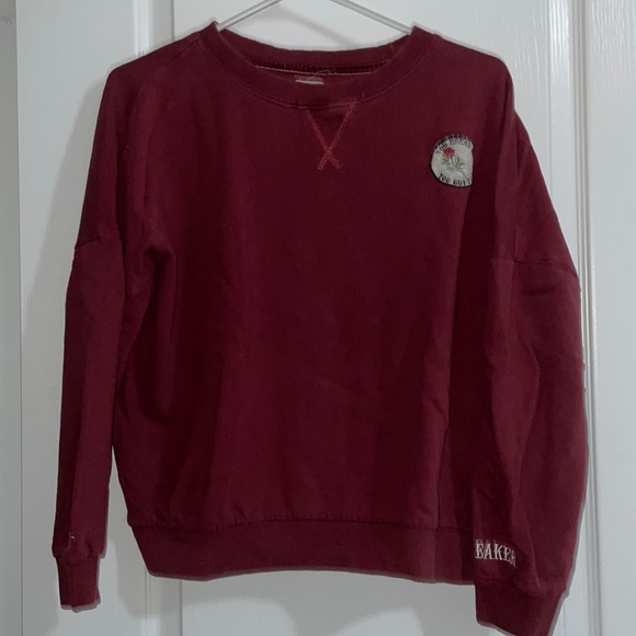 Comfy Maroon Sweatshirt - Picture 1 of 4